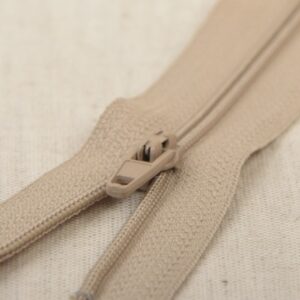 Klassieke rits niet deelbaar beige 573