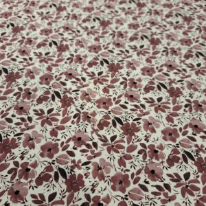 Bordeaux bloemen tricot