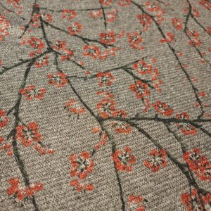 Sakura grijs/glitter gebreide stof