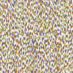 Groen paars abstract spots viscose poplin