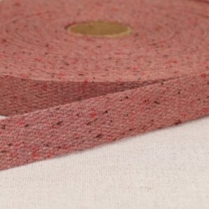 Burgundy melange spikkel tassenband 30mm