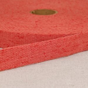 Red melange spikkel tassenband 30mm