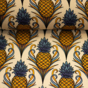 Pineapple bloom beige viscose