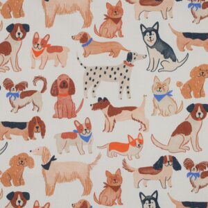 Hondjes poplin