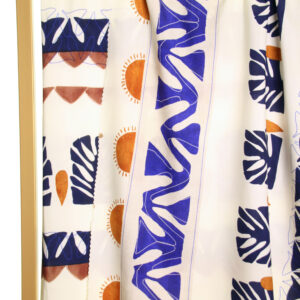 Sun and abstract shapes viscose High Summer 25 Atelier Jupe