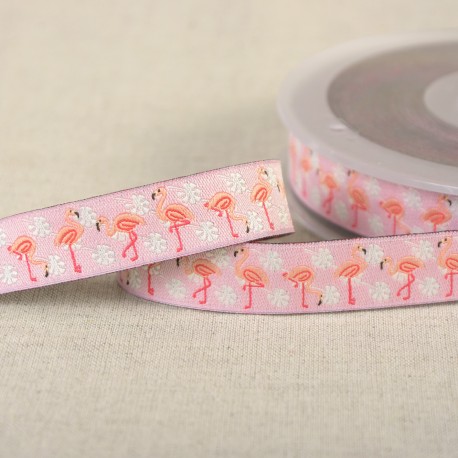 Sierlint flamingo's roze 16mm
