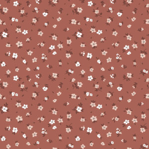 Mini bloempjes terra jersey