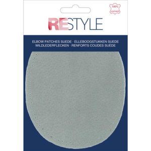 Elleboogstukken suede grijs