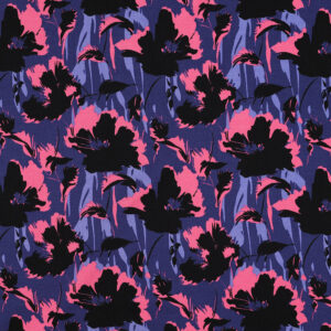 Rosella flowers stretch viscose