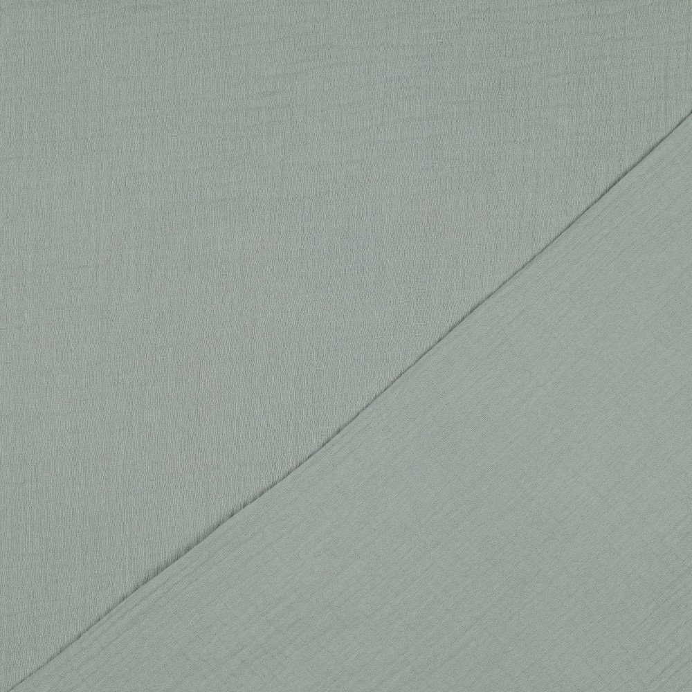 Nile groen double gauze/tetra GOTS - Afbeelding 4