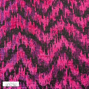 Roze zigzag fluweel jacquard - TFB