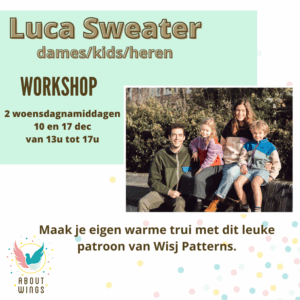 Workshop Luca Sweater - 10 en 17 dec