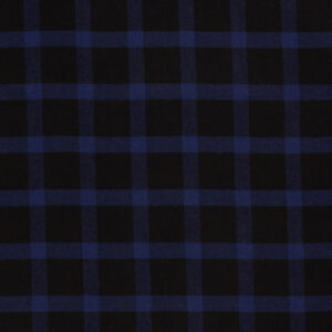 Zwart blauw geruit flanel