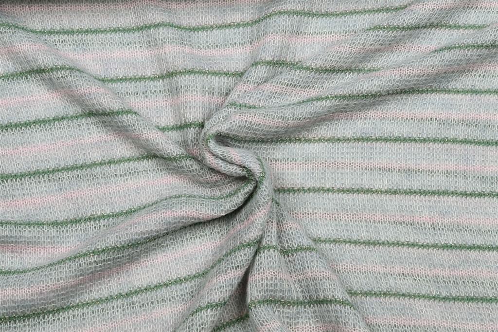 Lichtblauw roze groen ajour - Afbeelding 2