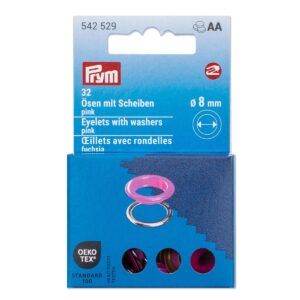 Ringen met schijven fuchsia 8mm navulling