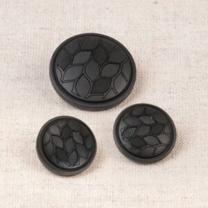 Black leaves knoopjes 20mm