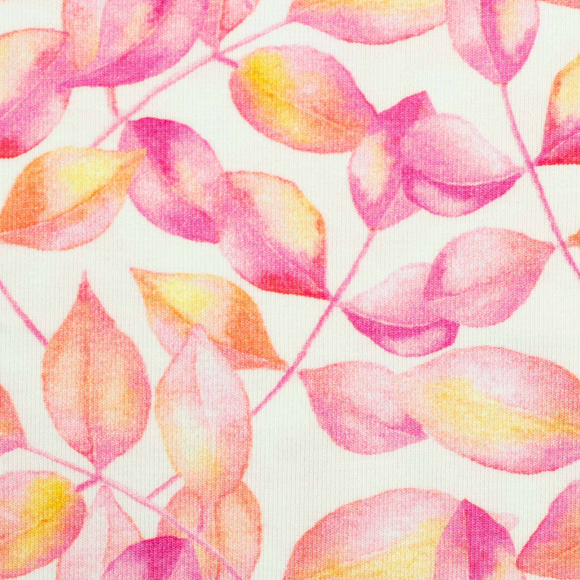 Soft pink leaves jersey - Afbeelding 3