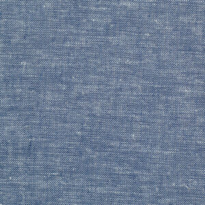 Denim blue melange linnen katoen