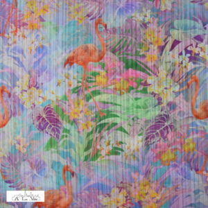 Tropical flamingo chiffon