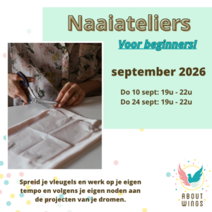 Naai-ateliers Beginners september 2026