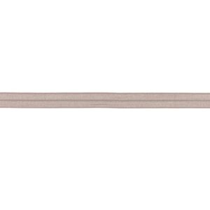 Taupe rekbaar biaisband 15mm
