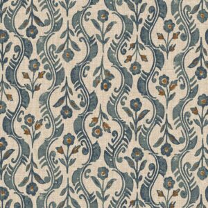 Painted blue wallflower canvas