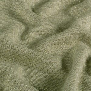 Groen glitter gebreide stof