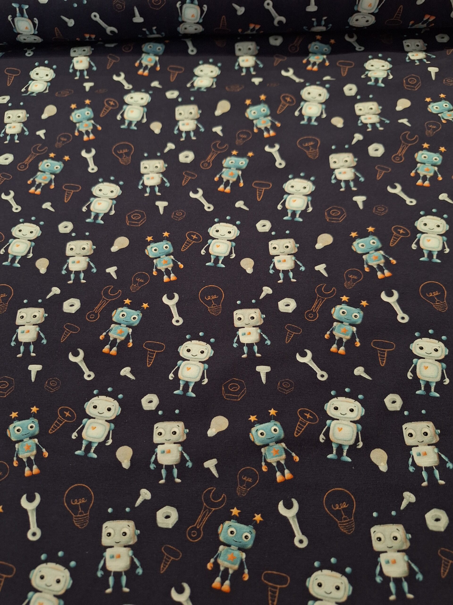Hello Robot navy blauw jersey
