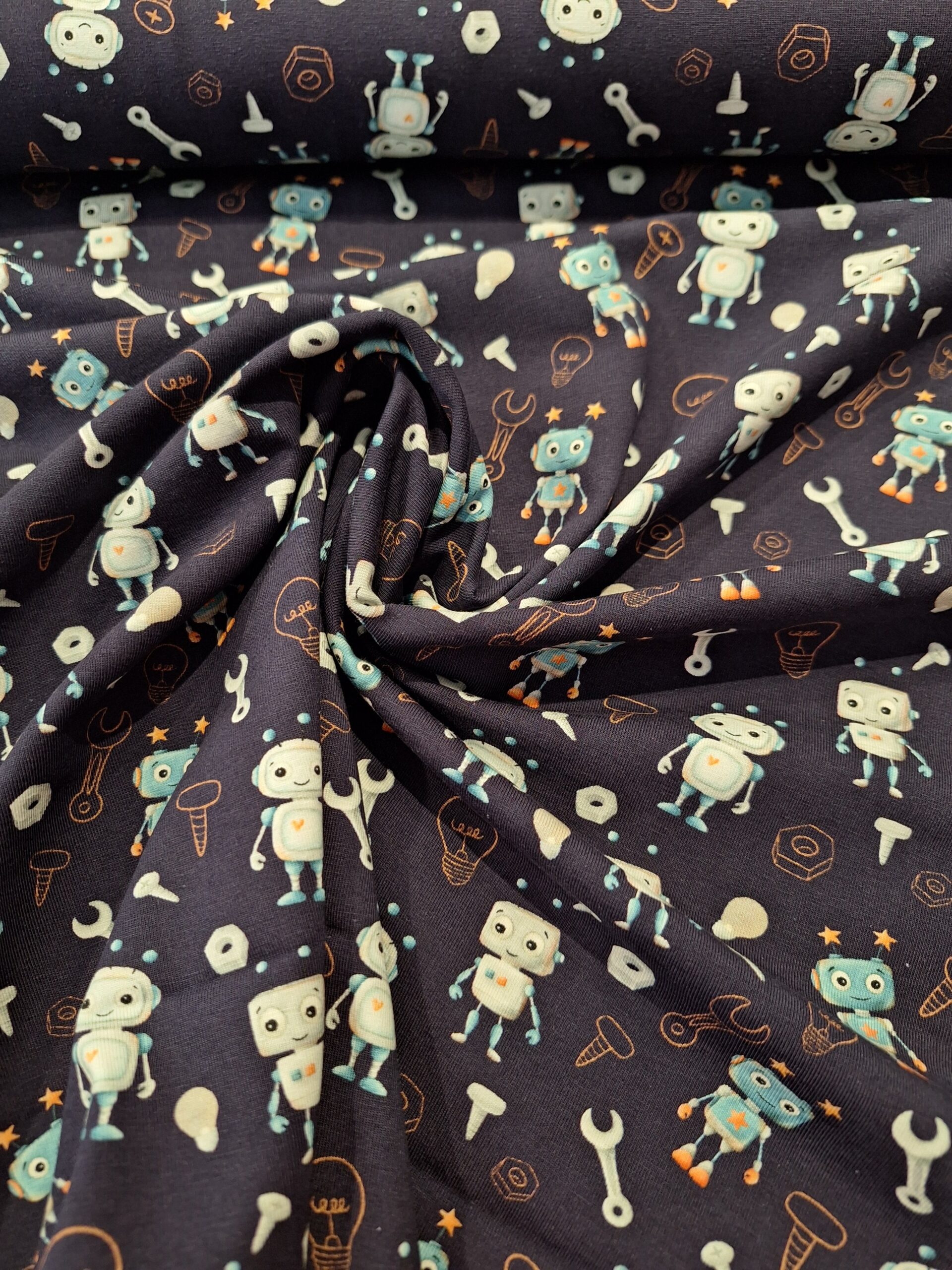 Hello Robot navy blauw jersey - Afbeelding 2