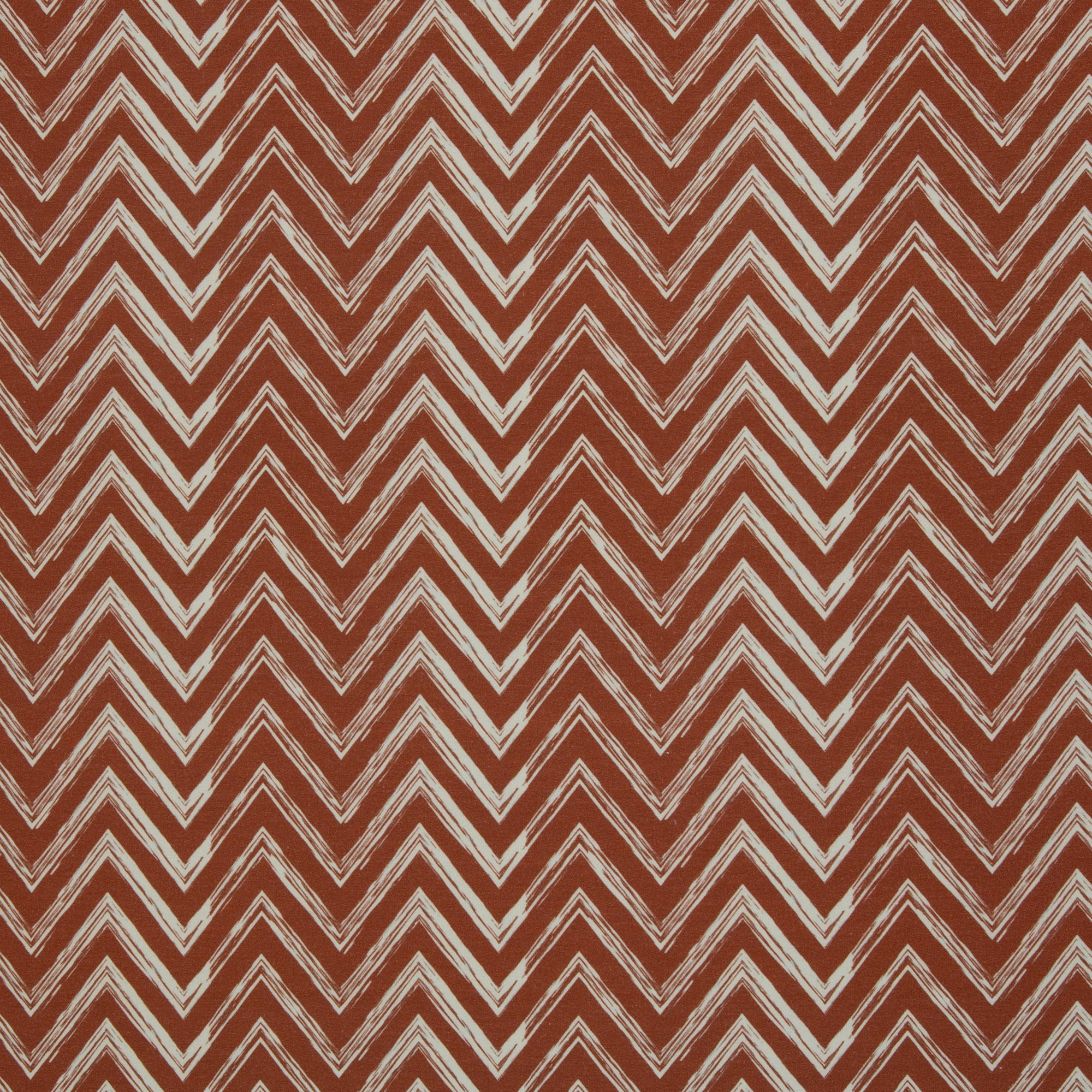 Bruin zig zag French terry - Afbeelding 3