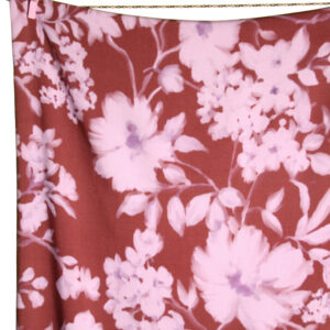 Lilac flowers viscose Atelier Jupe
